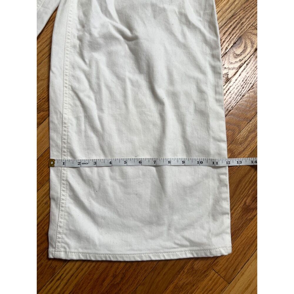 J.Crew Essential Wide Rayne Leg Pants Size 31 Pockets White - Picture 3 of 6